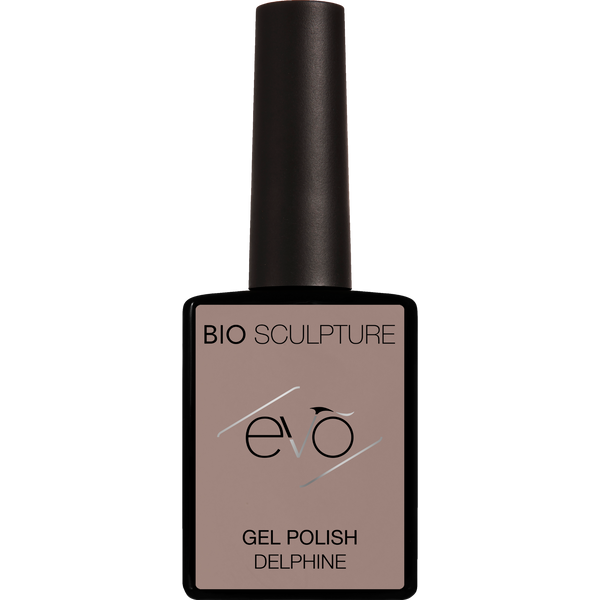 Muted taupe nail gel bottle