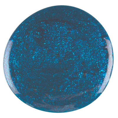Blue glitter nail gel