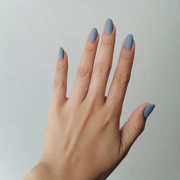 Light grey nail gel 