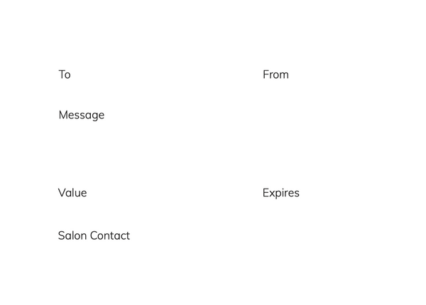 Bio Sculpture Gift Vouchers x 10