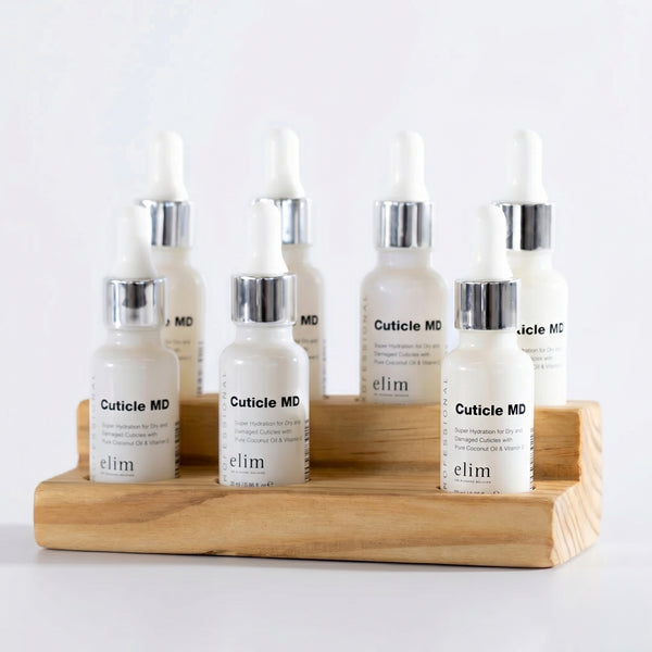 7 Cuticle MD & Wooden Display Stand