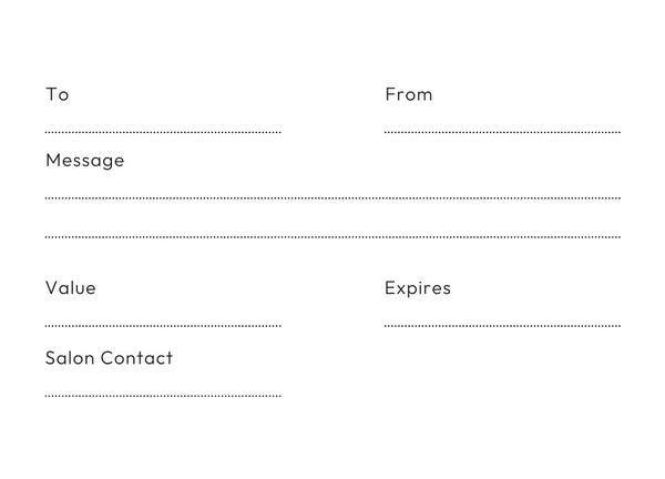 Gift Vouchers (10 Pack)