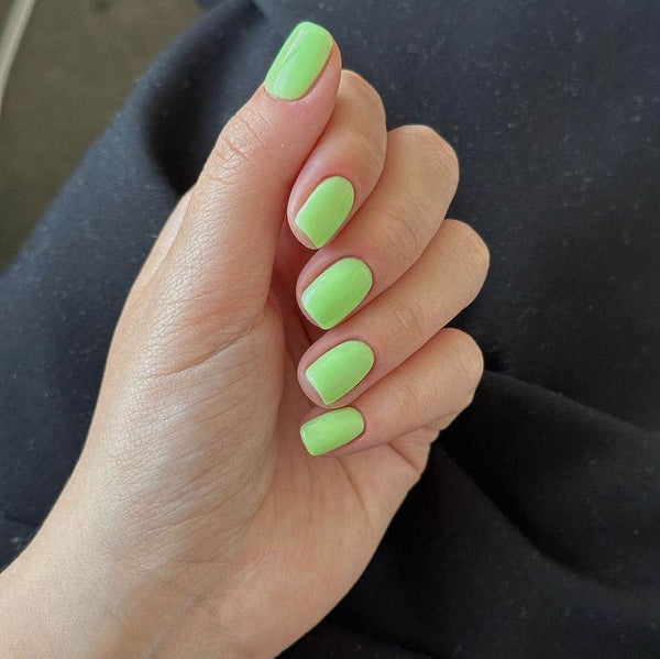 Light green nails