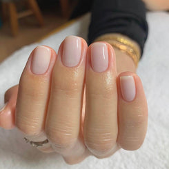 Cream white nails