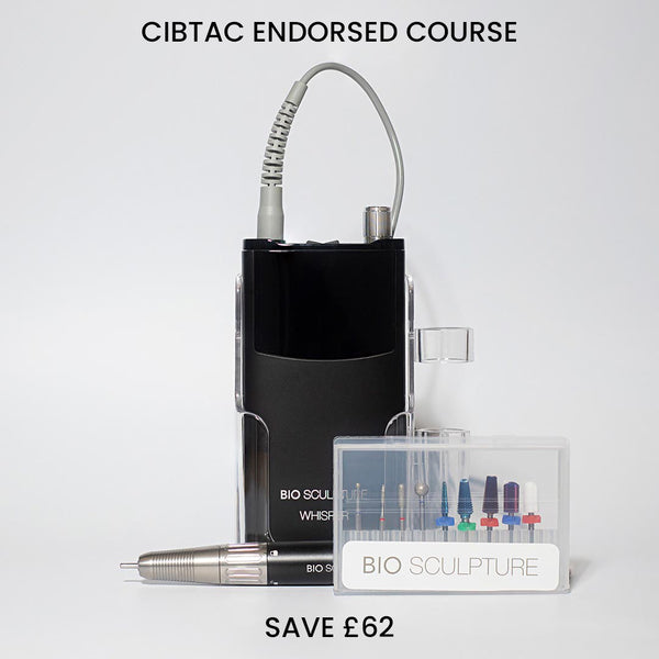 Bio Sculpture Whisper E-file Black and Large 9 Bit Kit With One Day Training