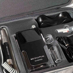Bio Sculpture Whisper E-file Black and Mini 5 Bit Kit With One Day Training