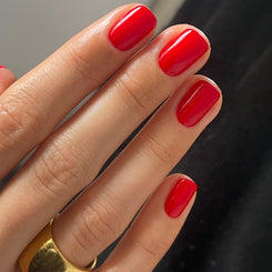 Pillar box red nails