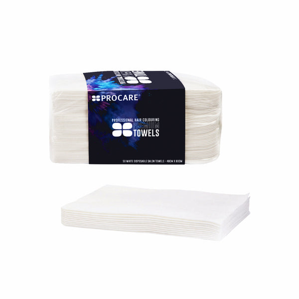 White Disposable Towels - 50pk