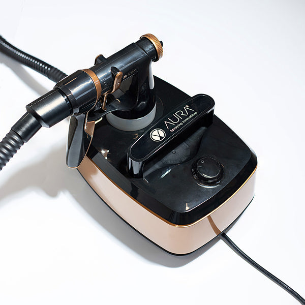 tint. aura spray tan machine and gun