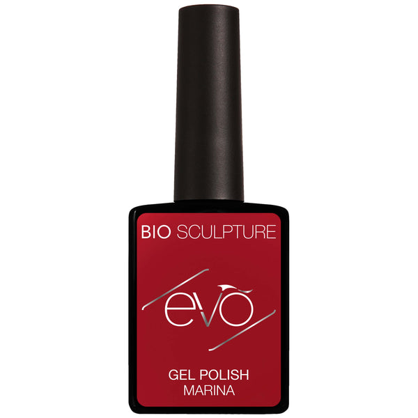 Bright red nail gel