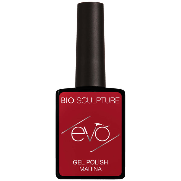 Bright red nail gel