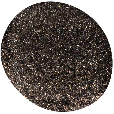 Glitter black nail gel