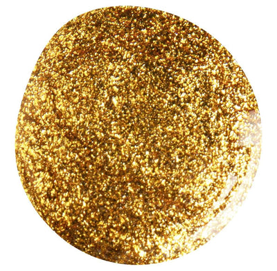 Gold glitter gel