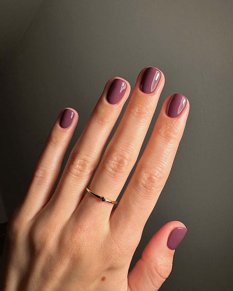 Purple gel nails