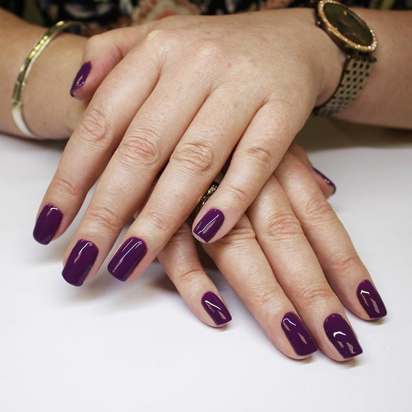 Purple manicure