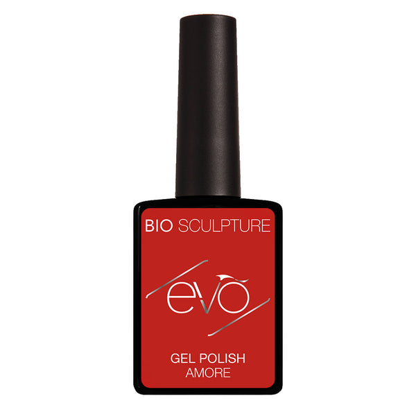 Bright red nail gel