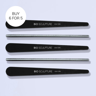 Black Teardrop File - 100 / 180 Grit (Pack of 30)