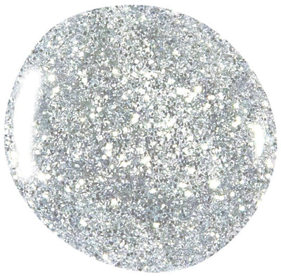 Silver glitter nail gel