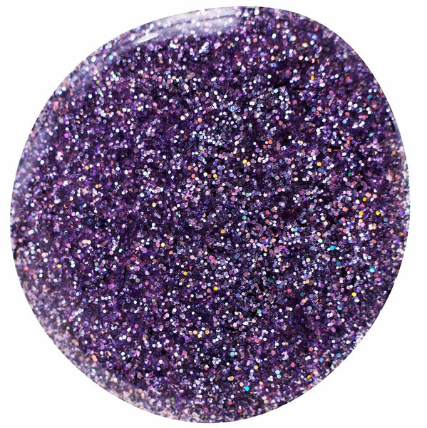 Purple glitter nail gel