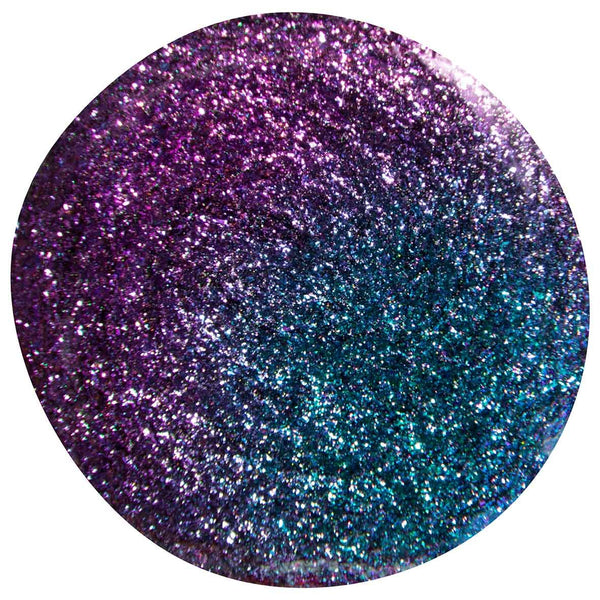 Blue purple glitter nail gel