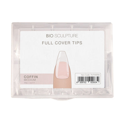 Full Cover Nail Tips - Coffin Medium (360 pieces) - Tip Box