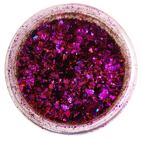Pinky purple nail glitter flakes