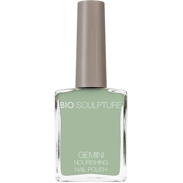 Pastel green nail polish