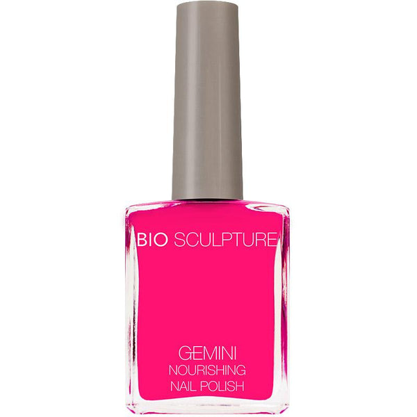 Bright pink nail polish