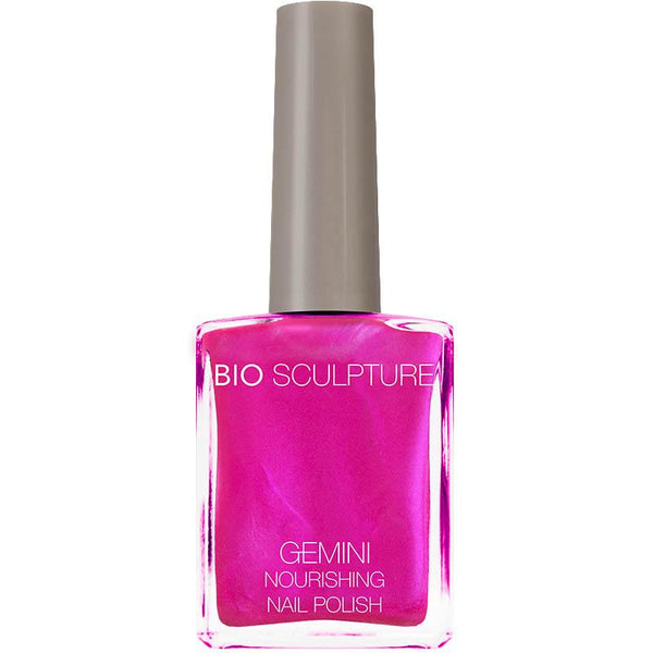 Bright pink nail polish