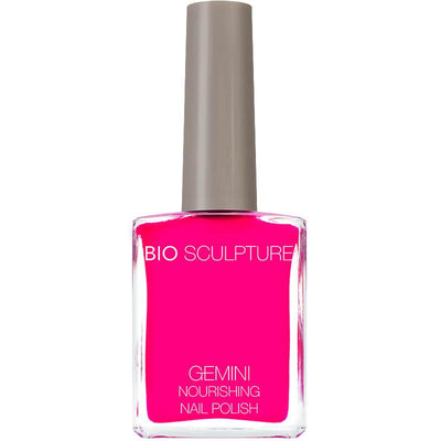 Bright pink nail polish