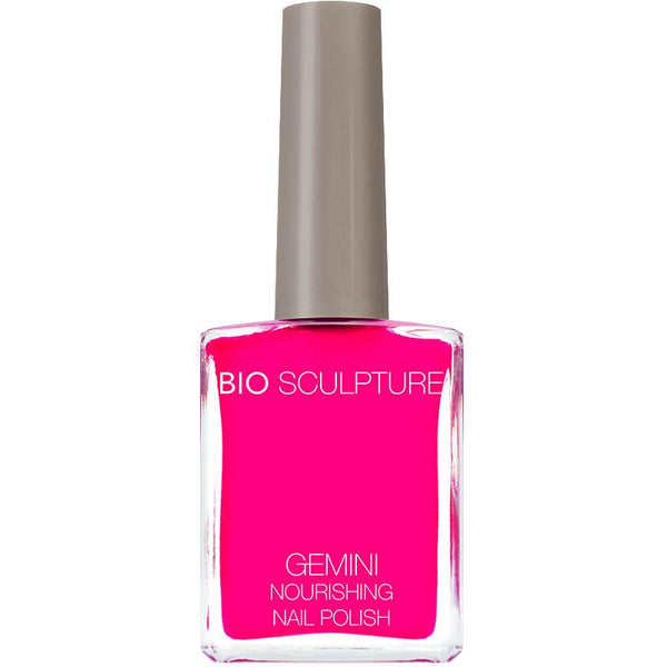 Bright pink nail polish