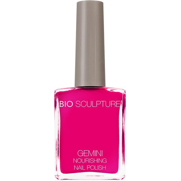 Bright pink nail polish