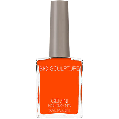 Bright orange nail polish