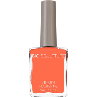 Neon coral nail polish