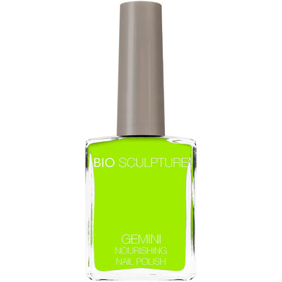 Neon green nail polish