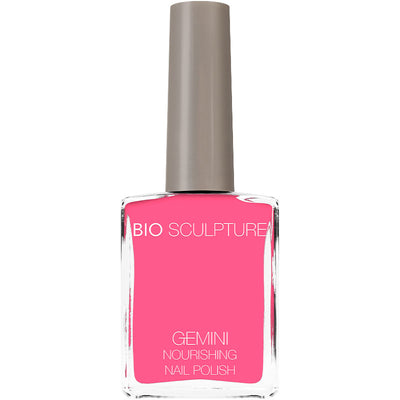 Neon pink nail polish