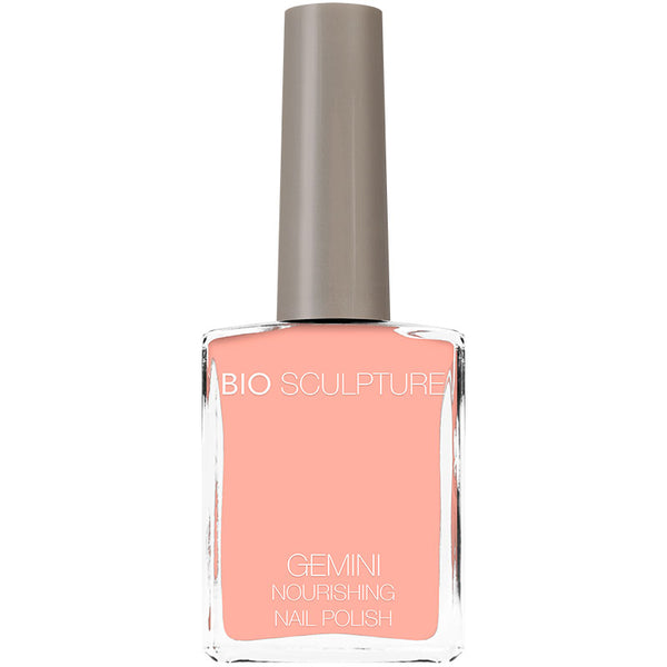 Bright peach nail polish