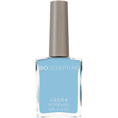 Pastel blue nail polish