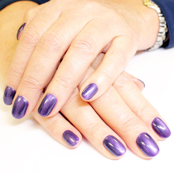 Purple nail gel