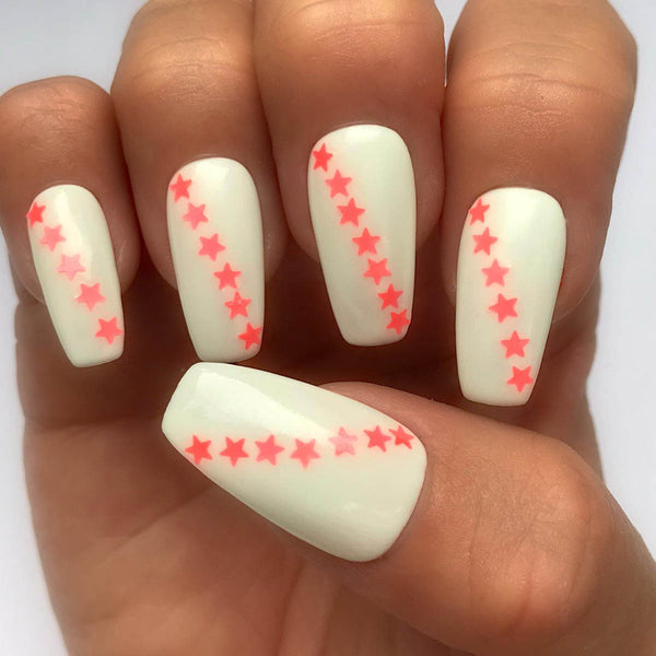 Neon nail stars