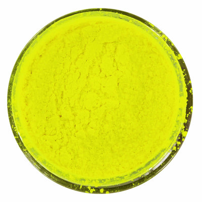 Neon yellow nail glitter