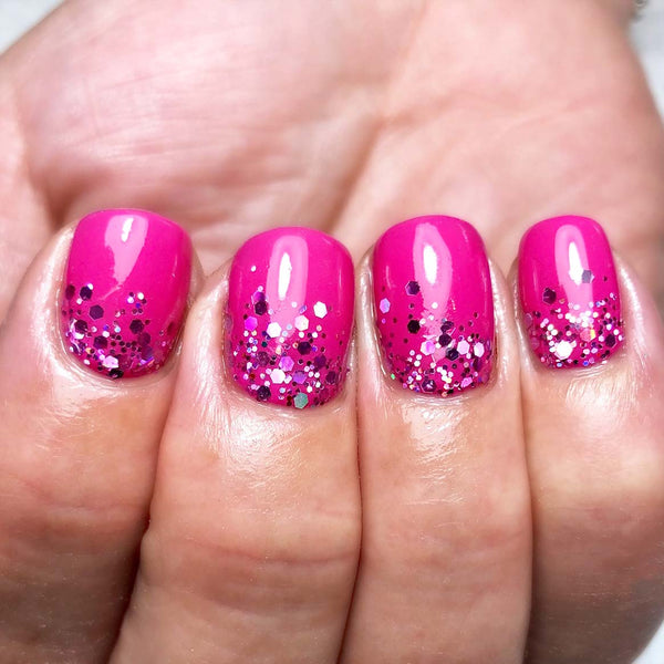 Pink mix nail glitter
