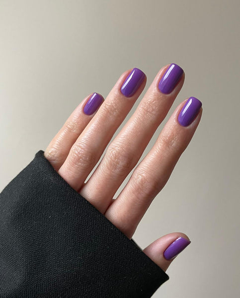 Purple gel nails